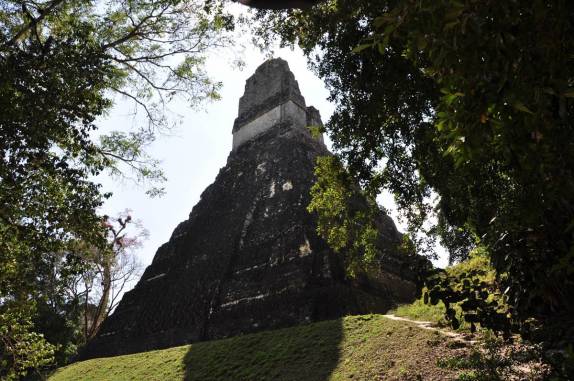 O magnífico Templo I, construção símbolo de Tikal, na Guatemala